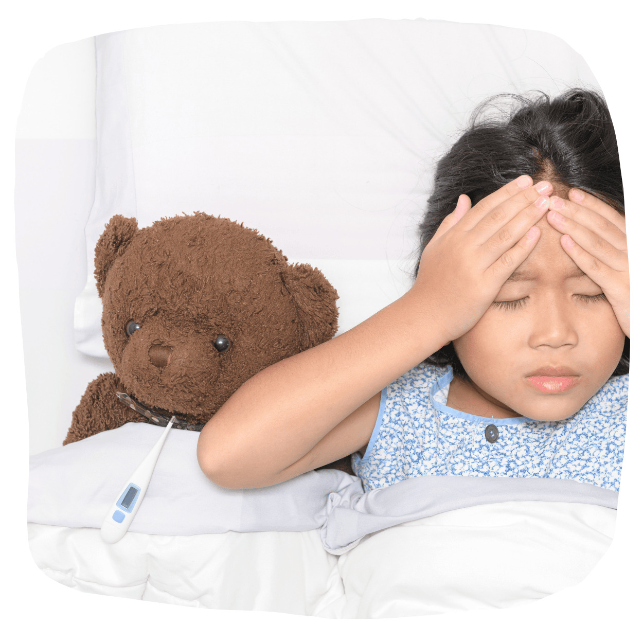 子供の熱の一般的な症状や影響